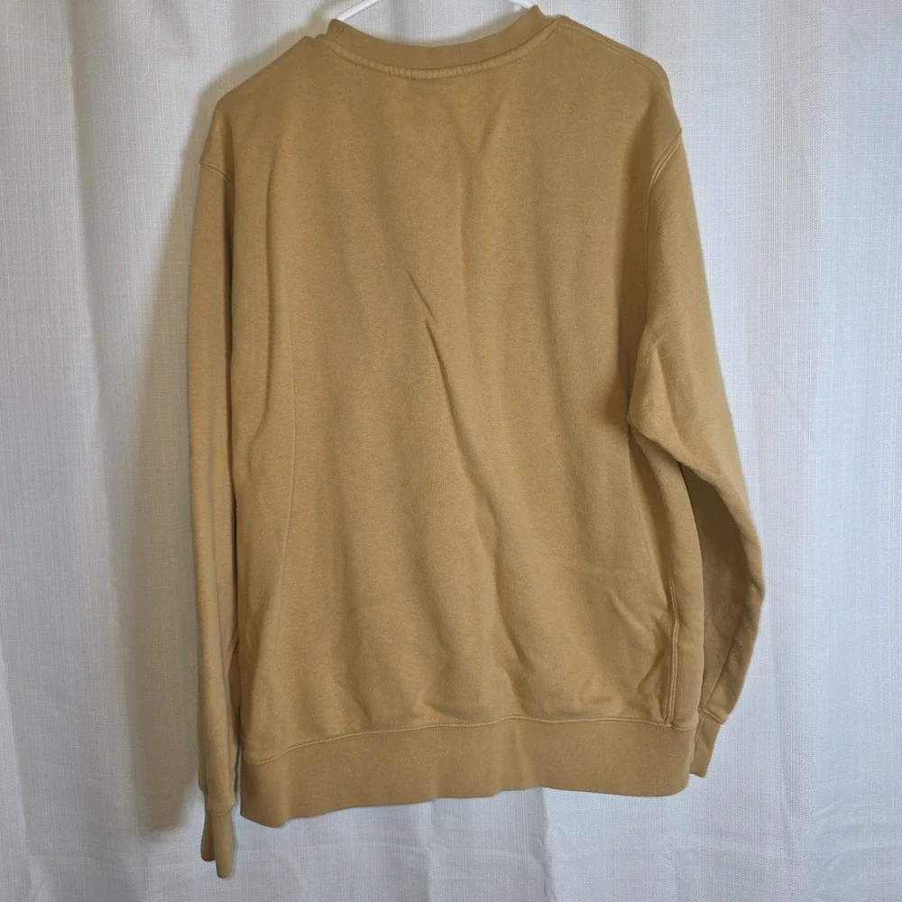 Nike Sweatshirt Mens Large Brown Club Fleece Embroidered Swoosh
